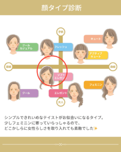 顔タイプソフトエレガント