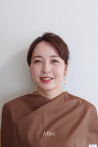 30代女性の顔タイプ・パーソナルカラー診断ビフォーアフター